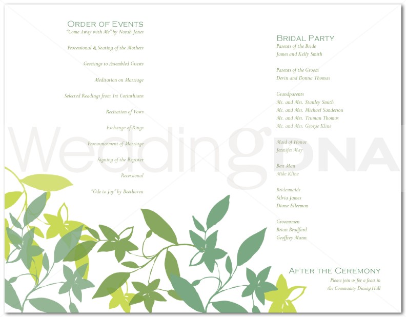 | Free (and Cute!) Wedding Program TemplatesA Batty Life